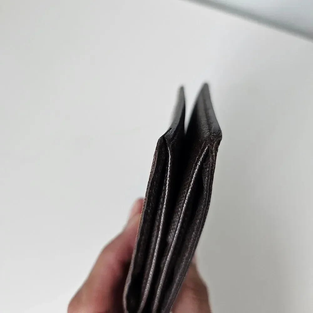 LV Louis Vuitton Damier Ebene Marco Bifold men Wallet